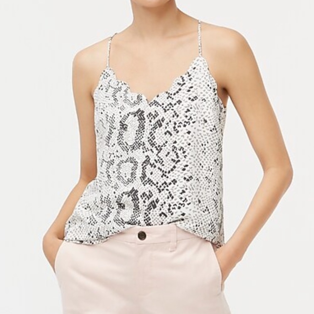 JCREW Snake Print Cami Top